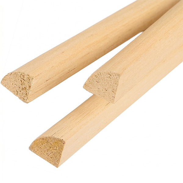 Pircher Bastone Quarto di Tondo Ayous Grezzo MM10X10X3000 - PIRCHER OBERLAND